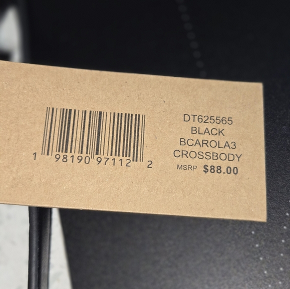 Steve Madden Black Quilted Bag with Silver Accents NWT - Picture 7 of 10